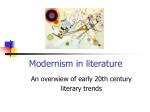 Modernism in literature - slide 1