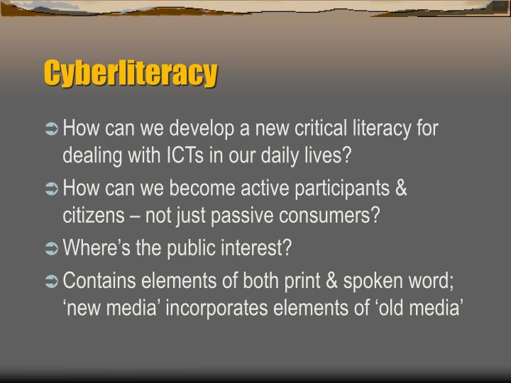 cyberliteracy