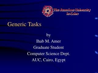 Generic Tasks