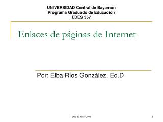 enlaces de p ginas de internet