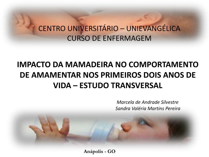 centro universit rio unievang lica curso de enfermagem