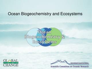 Ocean Biogeochemistry and Ecosystems