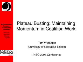 Plateau Busting: Maintaining Momentum in Coalition Work