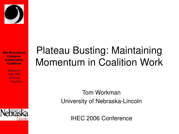 plateau busting maintaining momentum in coalition work