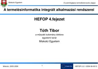 A termelésinformatika integrált alkalmazási rendszerei