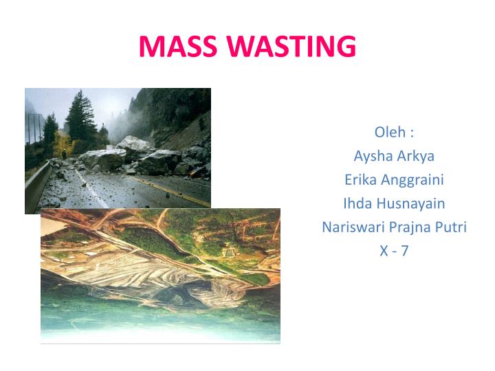 mass wasting