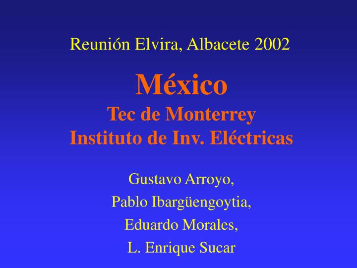 m xico tec de monterrey instituto de inv el ctricas