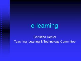 e-learning