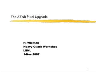 The STAR Pixel Upgrade