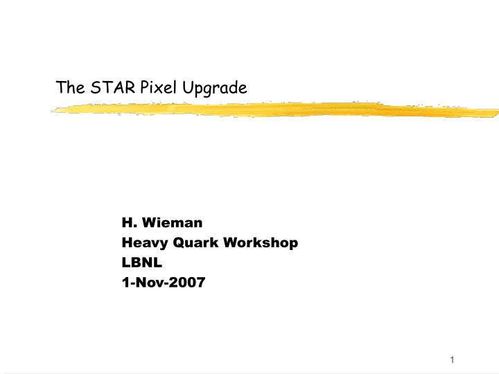 the star pixel upgrade