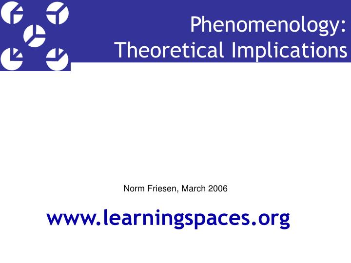 phenomenology theoretical implications