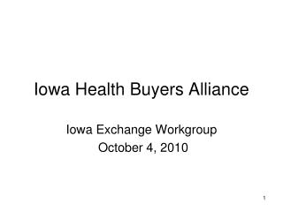 Iowa Health Buyers Alliance