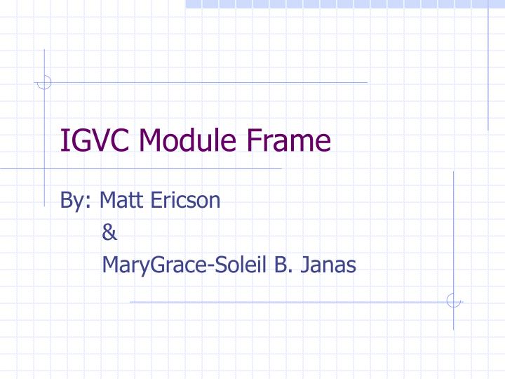 igvc module frame