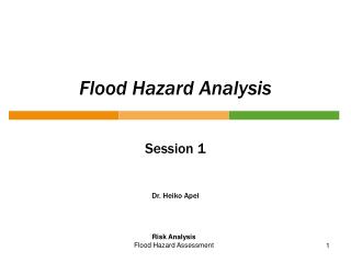 Flood Hazard Analysis