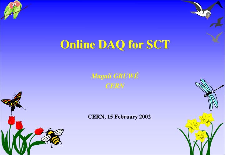online daq for sct