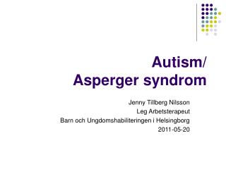 autism asperger syndrom