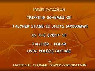 BY NATIONAL THERMAL POWER CORPORATION