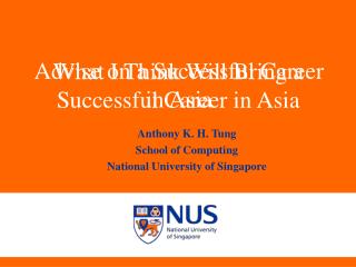 Advise on a Successful Career in Asia