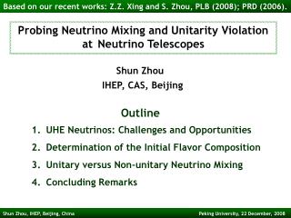 Probing Neutrino Mixing and Unitarity Violation at Neutrino Telescopes