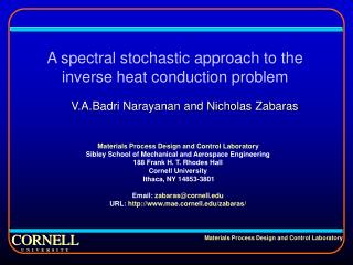 A spectral stochastic approach to the inverse heat conduction problem