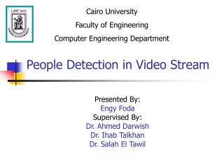 People Detection in Video Stream