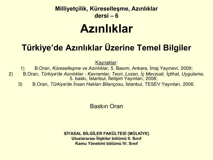 milliyet ilik k reselle me az nl klar dersi 6