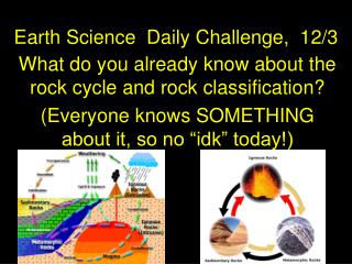 Earth Science Daily Challenge, 12/3