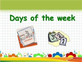 Days of the week