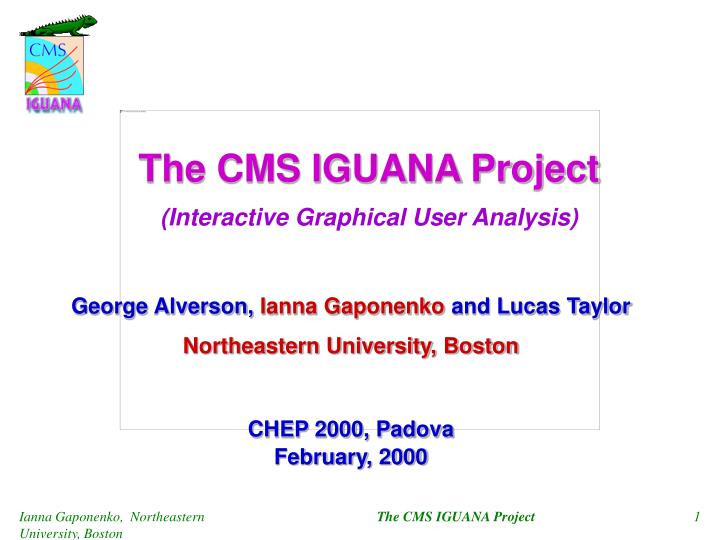 the cms iguana project