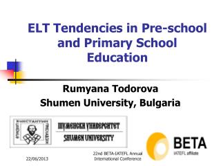 ELT Tendencies in Pre-school and Primary School Education