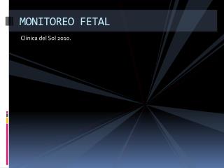 monitoreo fetal