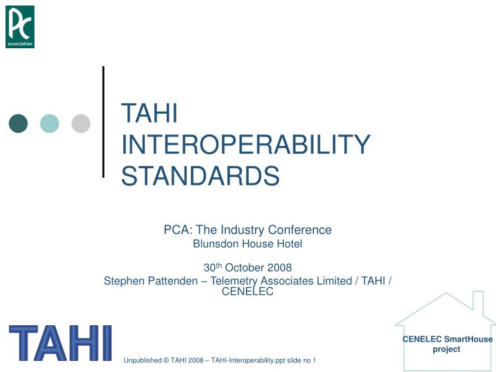 tahi interoperability standards