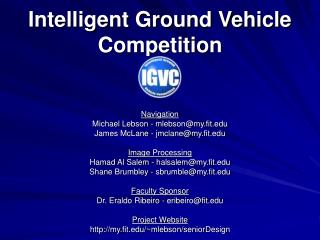 Intelligent Ground Vehicle Competition