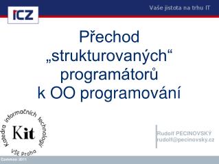 p echod strukturovan ch program tor k oo programov n