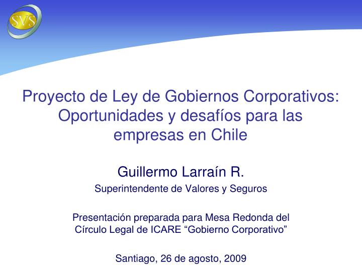 proyecto de ley de gobiernos corporativos oportunidades y desaf os para las empresas en chile