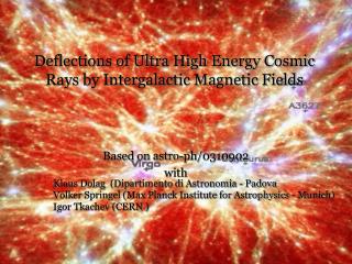 Deflections of Ultra High Energy Cosmic Rays by Intergalactic Magnetic Fields