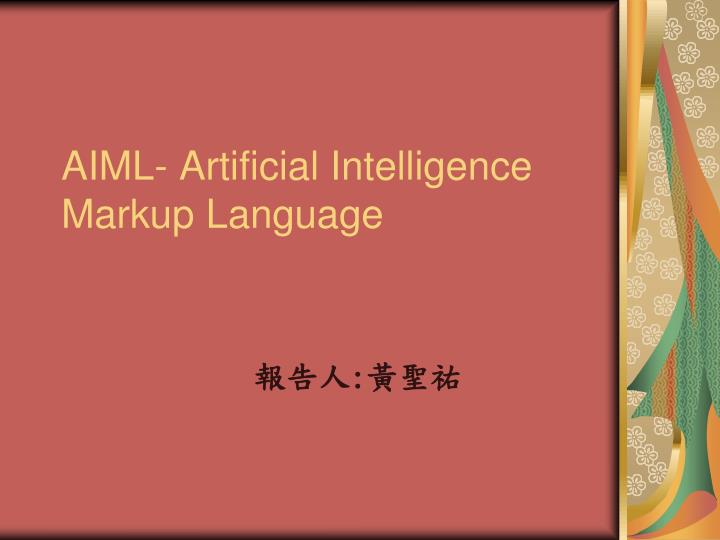 aiml artificial intelligence markup language