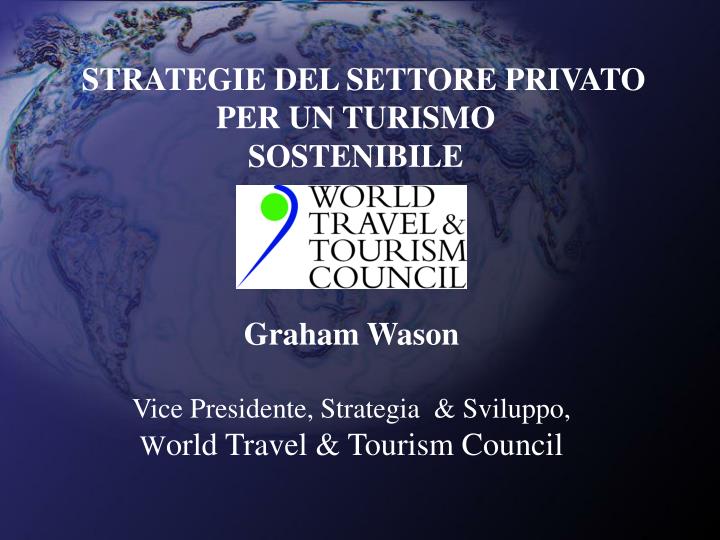 strategie del settore privato per un turismo sostenibile