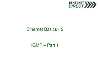 Ethernet Basics - 5