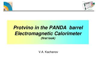 Protvino in the PANDA barrel Electromagnetic Calorimeter (first look)