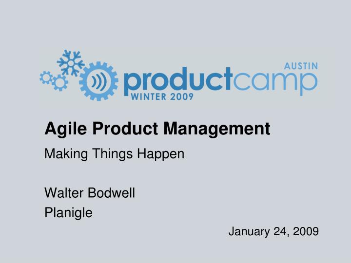agile product management