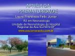 APNÉIA DA PREMATURIDADE - slide 1