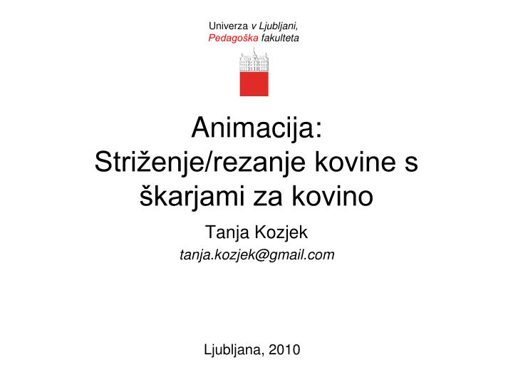 animacija stri enje rezanje kovine s karjami za kovino