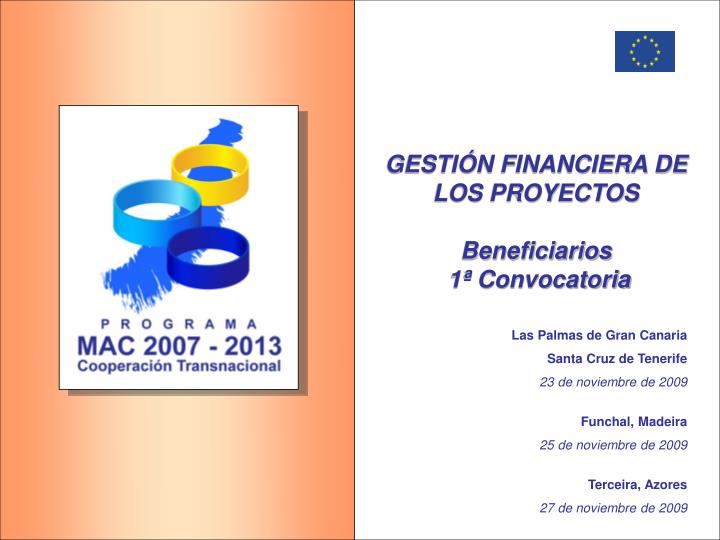 gesti n financiera de los proyectos beneficiarios 1 convocatoria