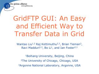 GridFTP GUI: An Easy and Efficient Way to Transfer Data in Grid