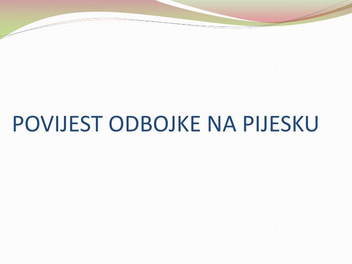 povijest odbojke na pijesku