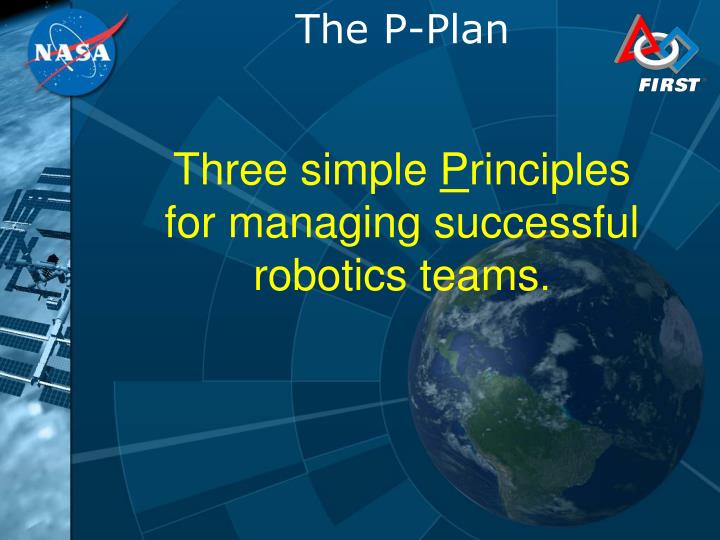 three simple p rinciples for managing successful robotics teams