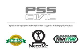Specialist equipment supplier for large diameter pipe projects