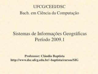 ufcg ceei dsc bach em ci ncia da computa o