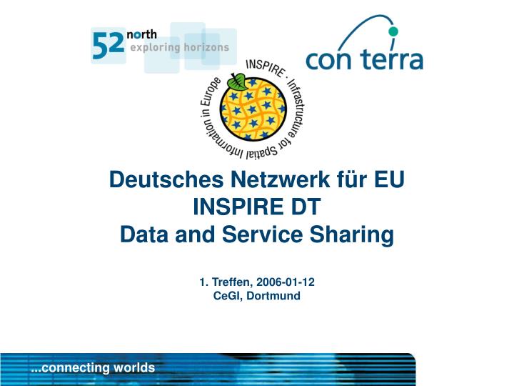 deutsches netzwerk f r eu inspire dt data and service sharing 1 treffen 2006 01 12 cegi dortmund